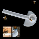 10 PCS Mangiatoia per acqua a becco d'anatra Mangiatoia per porta nido Mangiatoia per zucchero d'api multifunzione Forniture per attrezzi per apicoltura, Duckbill Type Water Feeder