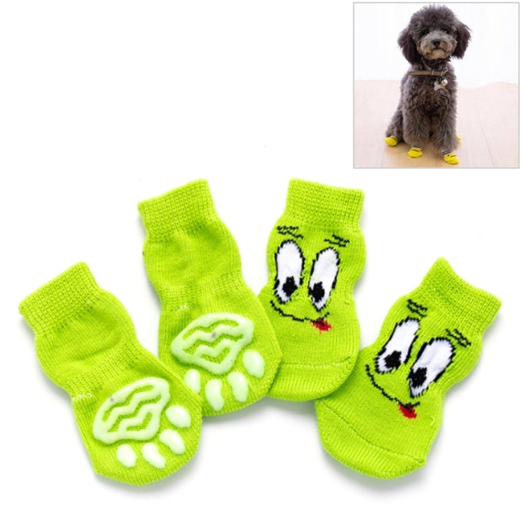 2 paia di calzini antiscivolo lavorati a maglia per cuccioli di cane, S, M, L