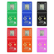 Console di gioco portatile classica Tetris Brick Game, 7 tipi di giochi integrati, consegna a colori casuale, Brick Game Handheld Game