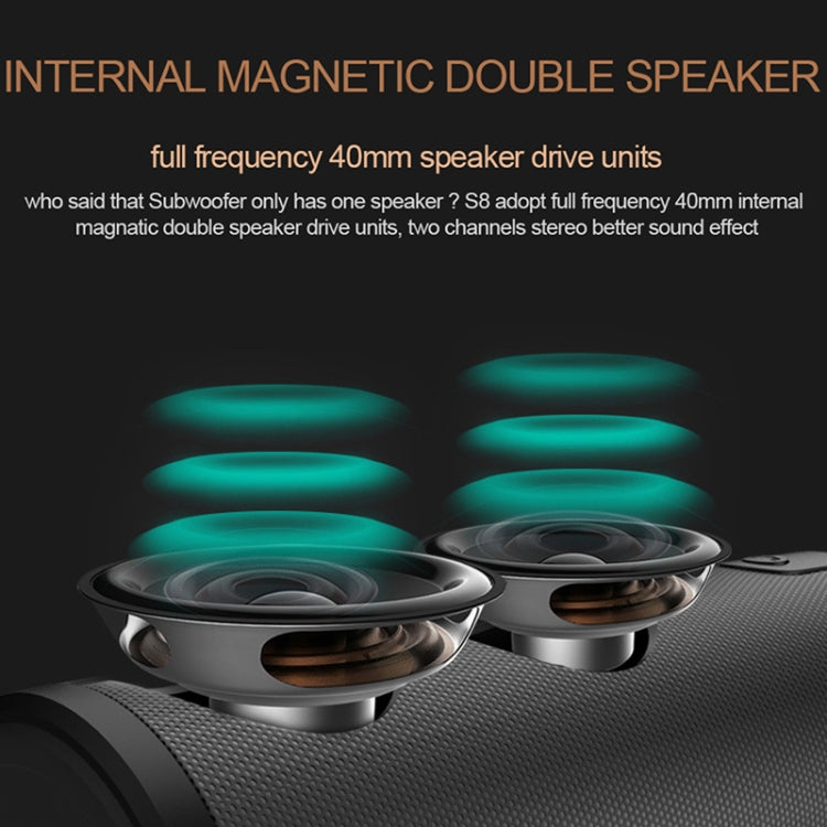 ZEALOT S8 Altoparlante Bluetooth Stereo 3D portatile