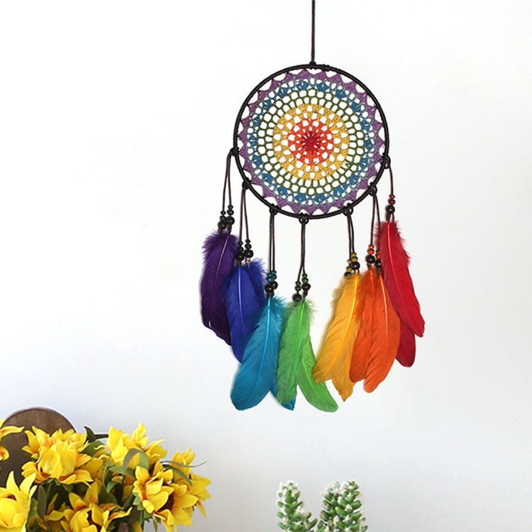 Artigianato creativo tessuto a mano, colorato, acchiappasogni, casa, auto, decorazione da appendere alla parete, 20cm, 5cm