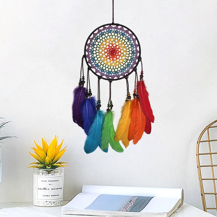 Artigianato creativo tessuto a mano, colorato, acchiappasogni, casa, auto, decorazione da appendere alla parete, 20cm, 5cm