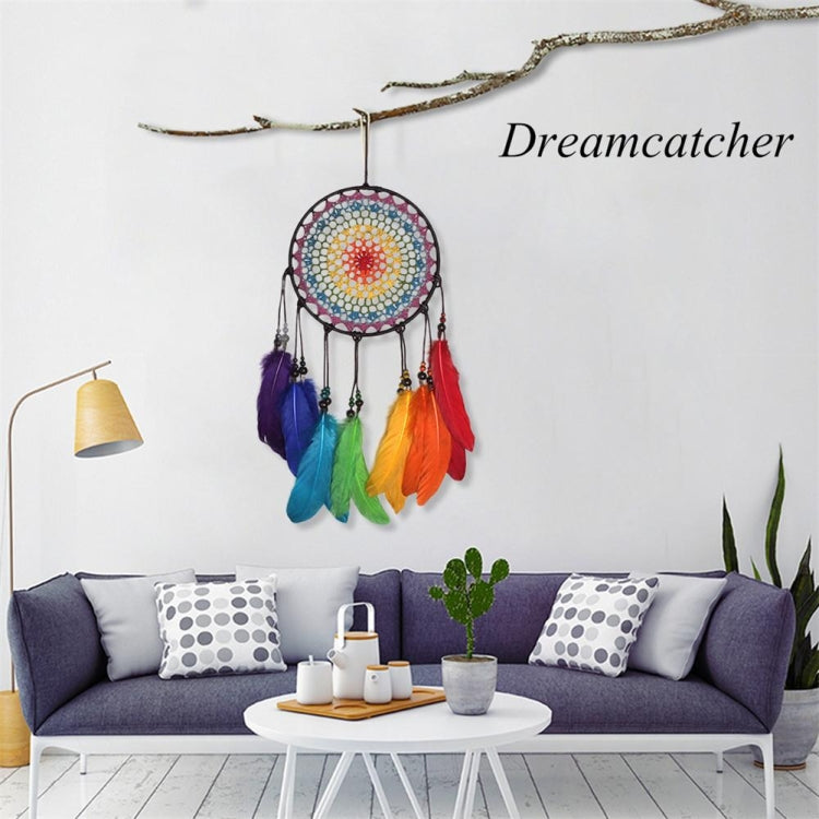 Artigianato creativo tessuto a mano, colorato, acchiappasogni, casa, auto, decorazione da appendere alla parete, 20cm, 5cm