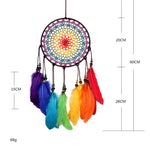 Artigianato creativo tessuto a mano, colorato, acchiappasogni, casa, auto, decorazione da appendere alla parete, 20cm, 5cm