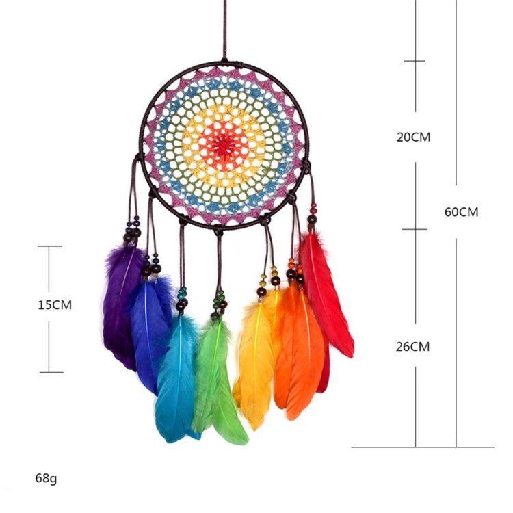 Artigianato creativo tessuto a mano, colorato, acchiappasogni, casa, auto, decorazione da appendere alla parete, 20cm, 5cm