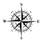 10 adesivi per auto con bussola Art Design in vinile NSWE, nero/argento, 10 PCS White + Black, 10 PCS Black + White
