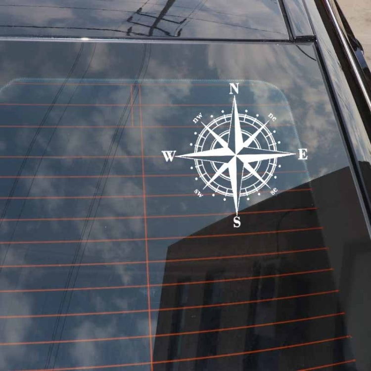 10 adesivi per auto con bussola Art Design in vinile NSWE, nero/argento, 10 PCS White + Black, 10 PCS Black + White