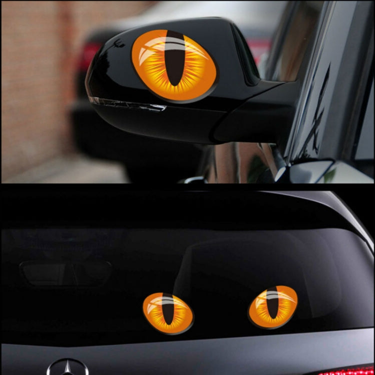 10 pz 10*8 cm Carino Simulazione Occhi di Gatto Adesivi Per Auto 3D Decalcomania Del Vinile per Specchietto retrovisore Testata Auto copertura del motore Decorazione di Windows, Cat Eyes 10x8cm