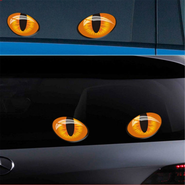 10 pz 10*8 cm Carino Simulazione Occhi di Gatto Adesivi Per Auto 3D Decalcomania Del Vinile per Specchietto retrovisore Testata Auto copertura del motore Decorazione di Windows, Cat Eyes 10x8cm