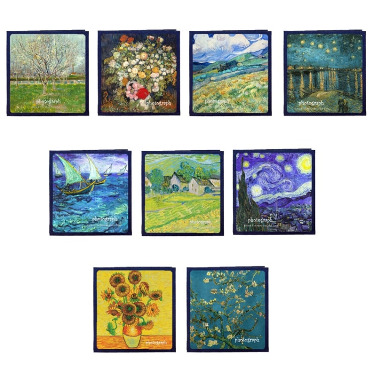 Album fotografico autoadesivo fatto a mano con arte retrò fai-da-te, 16 inch Blossom, 16 inch Bouquet, 16 inch Landscape, 16 inch Starry Night, 16 inch Ride The Wind And Waves, 16 inch Back To Nature, 16 inch Sunflower, 16 inch Starry Sky              ...