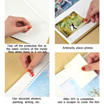 Album fotografico autoadesivo fatto a mano con arte retrò fai-da-te, 16 inch Blossom, 16 inch Bouquet, 16 inch Landscape, 16 inch Starry Night, 16 inch Ride The Wind And Waves, 16 inch Back To Nature, 16 inch Sunflower, 16 inch Starry Sky              ...