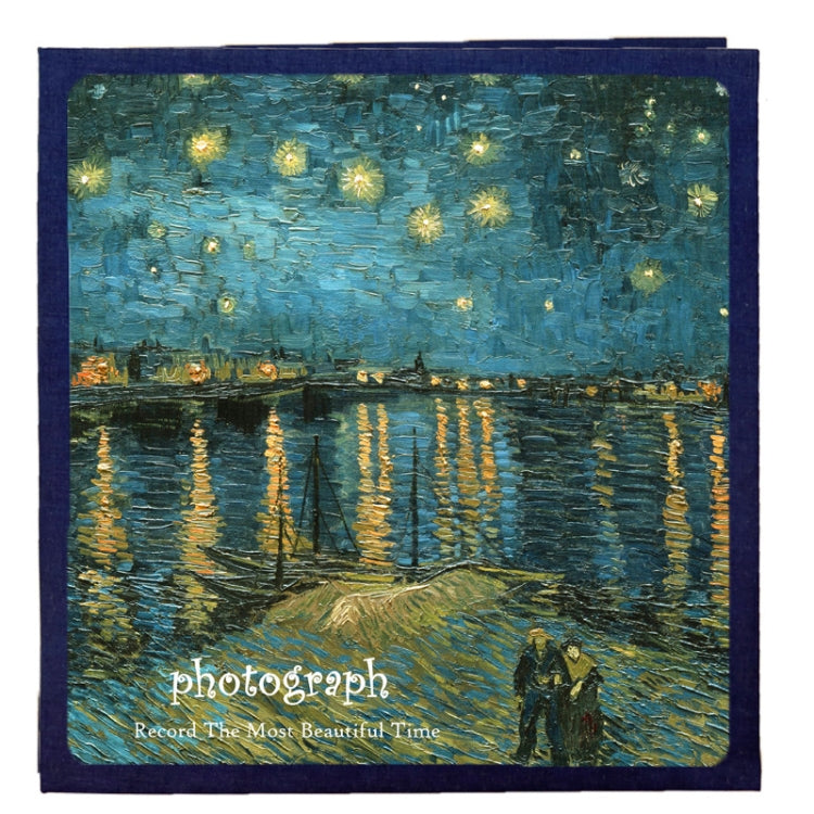 Album fotografico autoadesivo fatto a mano con arte retrò fai-da-te, 16 inch Blossom, 16 inch Bouquet, 16 inch Landscape, 16 inch Starry Night, 16 inch Ride The Wind And Waves, 16 inch Back To Nature, 16 inch Sunflower, 16 inch Starry Sky              ...