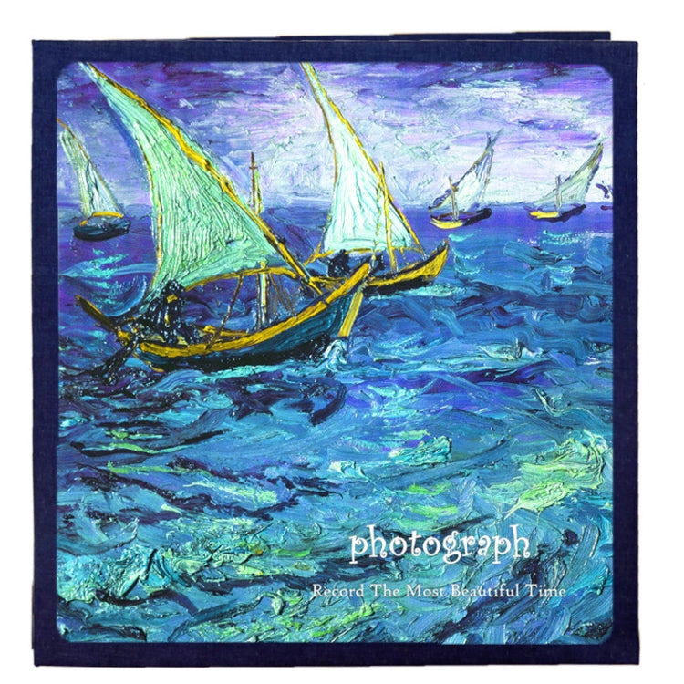 Album fotografico autoadesivo fatto a mano con arte retrò fai-da-te, 16 inch Blossom, 16 inch Bouquet, 16 inch Landscape, 16 inch Starry Night, 16 inch Ride The Wind And Waves, 16 inch Back To Nature, 16 inch Sunflower, 16 inch Starry Sky              ...
