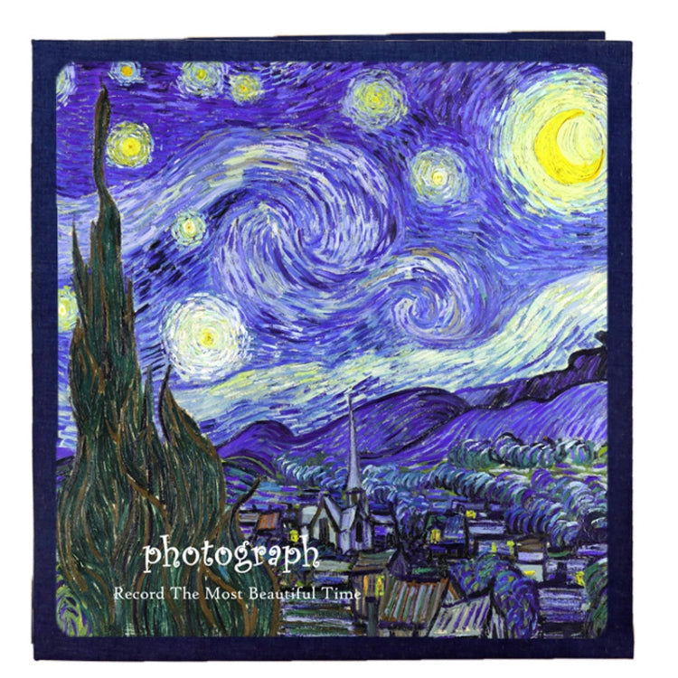 Album fotografico autoadesivo fatto a mano con arte retrò fai-da-te, 16 inch Blossom, 16 inch Bouquet, 16 inch Landscape, 16 inch Starry Night, 16 inch Ride The Wind And Waves, 16 inch Back To Nature, 16 inch Sunflower, 16 inch Starry Sky              ...