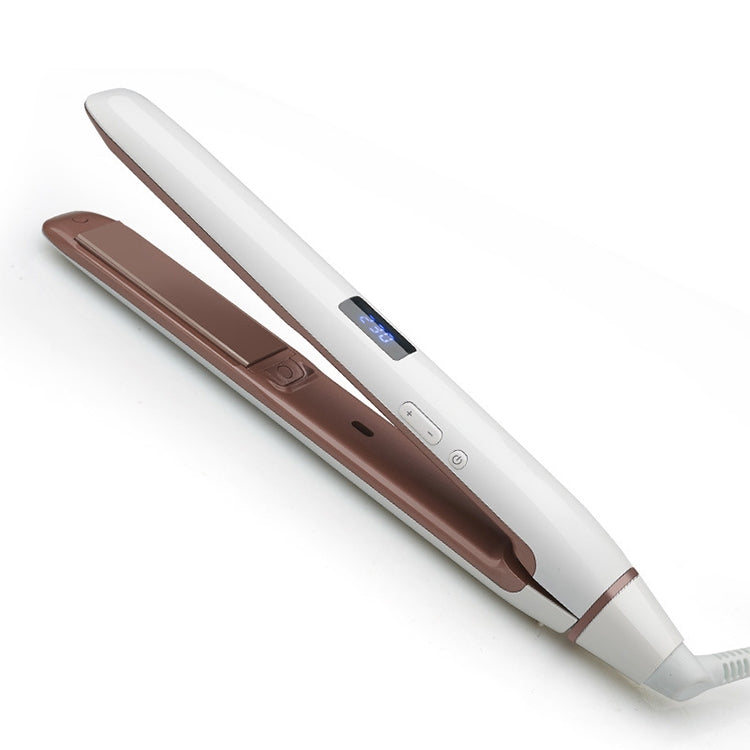 Piastra per capelli Ferro arricciacapelli ionico con display a LED Piastra di rivestimento in ceramica, EU