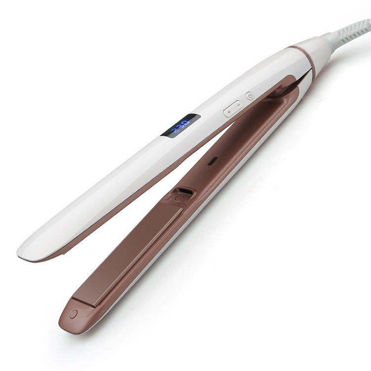 Piastra per capelli Ferro arricciacapelli ionico con display a LED Piastra di rivestimento in ceramica, EU