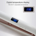 Piastra per capelli Ferro arricciacapelli ionico con display a LED Piastra di rivestimento in ceramica, EU