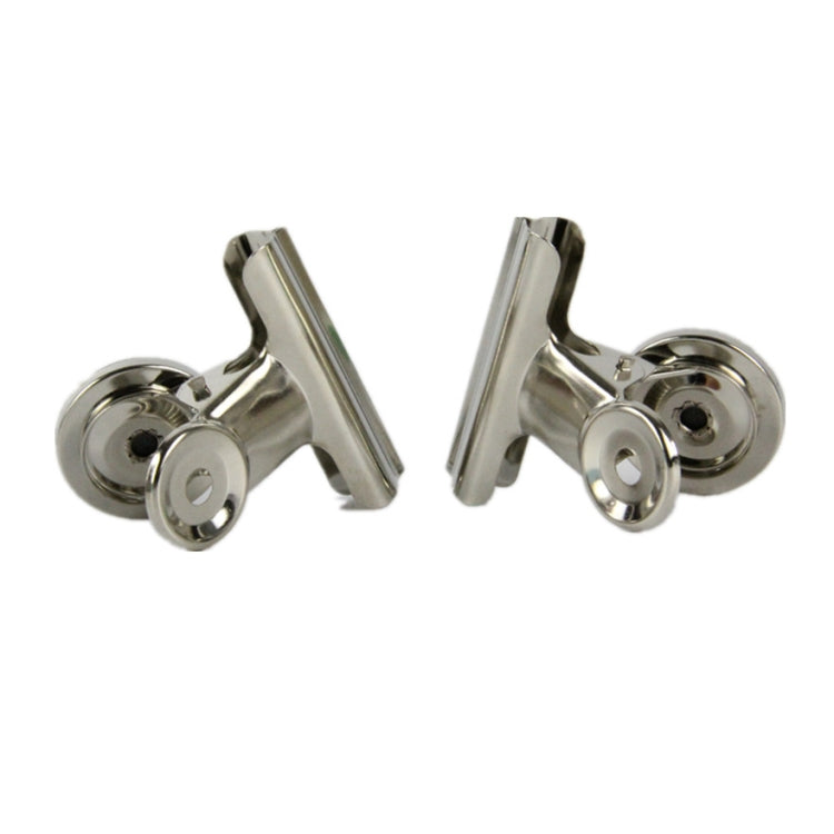 20 PCS Fermacarte a testa tonda in acciaio inossidabile Graffetta Cartella per ufficio Frigorifero Memo Clip da parete, Wall Memo Clip