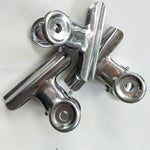 20 PCS Fermacarte a testa tonda in acciaio inossidabile Graffetta Cartella per ufficio Frigorifero Memo Clip da parete, Wall Memo Clip