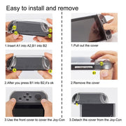 Cover protettiva rigida per PC per custodia Nintend Switch NS Accessori controller console staccabili in plastica di cristallo