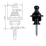 Chiodo per coda di chitarra anti-off per cinturino con fibbia universale in metallo per chitarra