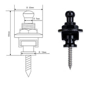 Chiodo per coda di chitarra anti-off per cinturino con fibbia universale in metallo per chitarra