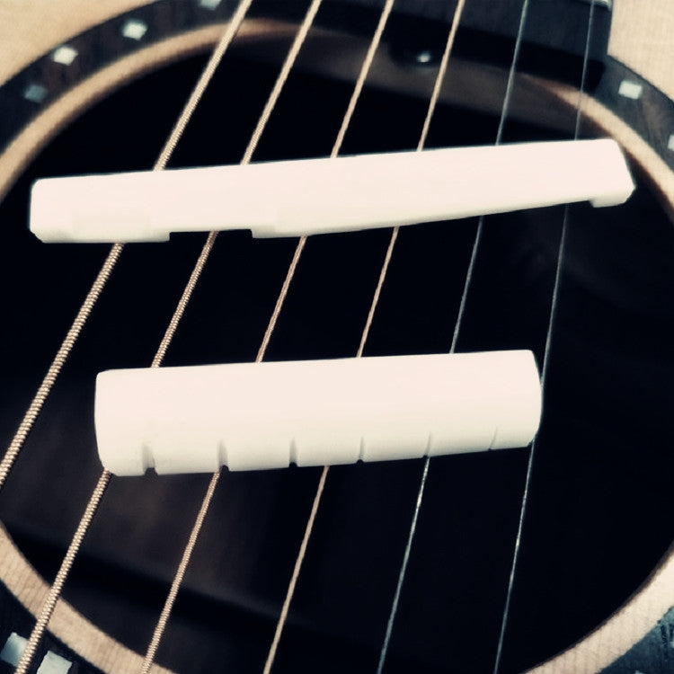 Accessori per chitarra a ponte con cuscino per corde per chitarra superiore e inferiore in osso di bue, Guitar String