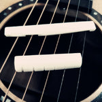 Accessori per chitarra a ponte con cuscino per corde per chitarra superiore e inferiore in osso di bue, Guitar String