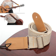 Accessori per strumenti musicali con tracolla diagonale per chitarra in cotone e lino