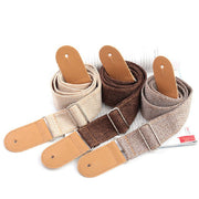 Accessori per strumenti musicali con tracolla diagonale per chitarra in cotone e lino