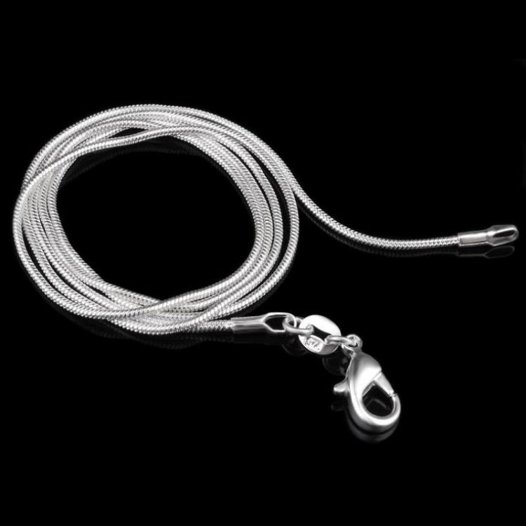 Collana a catena in osso di serpente placcato argento Collana sottile femminile, 1mm 16 inch, 1mm 18 inch, 1mm 20 inch, 1mm 22 inch, 1mm 24 inch, 1mm 26 inch, 1mm 28 inch, 1mm 30 inch, 2mm 16 inch, 2mm 18 inch, 2mm 20 inch, 2mm 22 inch, 2mm 24 inch