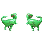 Set per feste a tema dinosauro Lettera di compleanno Tirare bandiera Pellicola in alluminio Paillettes Dinosauro Palloncino Decorazione per compleanno per bambini, Dinosaur Theme Party Set