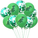 Set per feste a tema dinosauro Lettera di compleanno Tirare bandiera Pellicola in alluminio Paillettes Dinosauro Palloncino Decorazione per compleanno per bambini, Dinosaur Theme Party Set