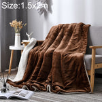 Coperta per divano invernale Coperta per pisolino da ufficio in pile di cashmere doppio spessore, 1x1.6m, 1.2x2m, 1.5x2m, 1.8x2m, 2x2.3m