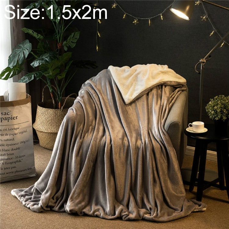 Coperta per divano invernale Coperta per pisolino da ufficio in pile di cashmere doppio spessore, 1x1.6m, 1.2x2m, 1.5x2m, 1.8x2m, 2x2.3m