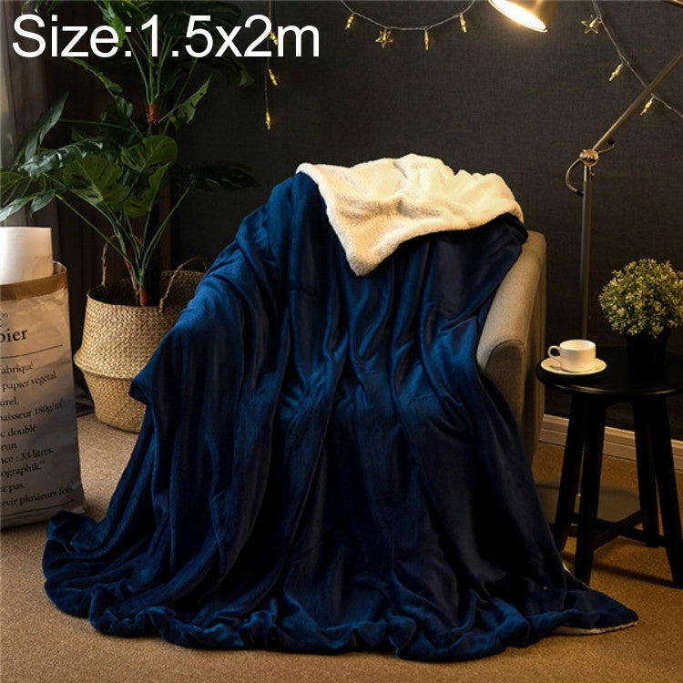 Coperta per divano invernale Coperta per pisolino da ufficio in pile di cashmere doppio spessore, 1x1.6m, 1.2x2m, 1.5x2m, 1.8x2m, 2x2.3m