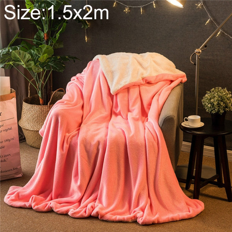 Coperta per divano invernale Coperta per pisolino da ufficio in pile di cashmere doppio spessore, 1x1.6m, 1.2x2m, 1.5x2m, 1.8x2m, 2x2.3m