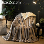 Coperta per divano invernale Coperta per pisolino da ufficio in pile di cashmere doppio spessore, 1x1.6m, 1.2x2m, 1.5x2m, 1.8x2m, 2x2.3m