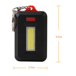 Mini torcia LED 3W portachiavi con 3 modalità luce