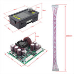 Modulo alimentazione buck DC regolabile 50V 20A con display LCD