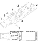 Tester di resistenza carico 5V 1A/2A/3A per dispositivi mobili