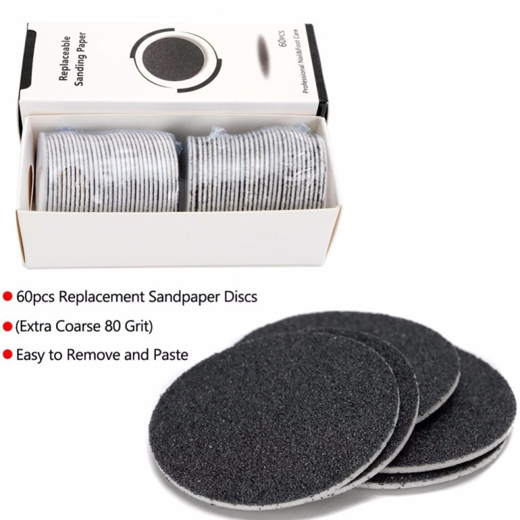 Dischi di carta vetrata regolabili a velocità regolabile per lime per piedi elettrici Pedicure per rimozione calli Rimuovi velocemente i piedi Strumento per pelle morta secca e screpolata, US plug, EU plug, UK plug