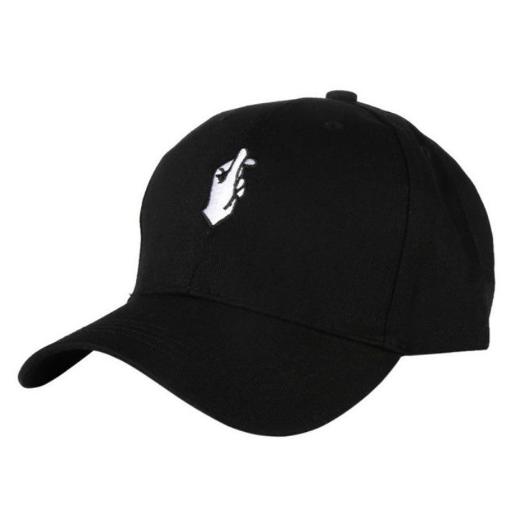 Berretto da baseball con parasole regolabile con motivo ricamato a mano, M（56-58cm）