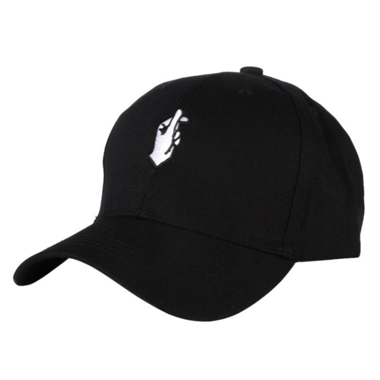Berretto da baseball con parasole regolabile con motivo ricamato a mano, M（56-58cm）