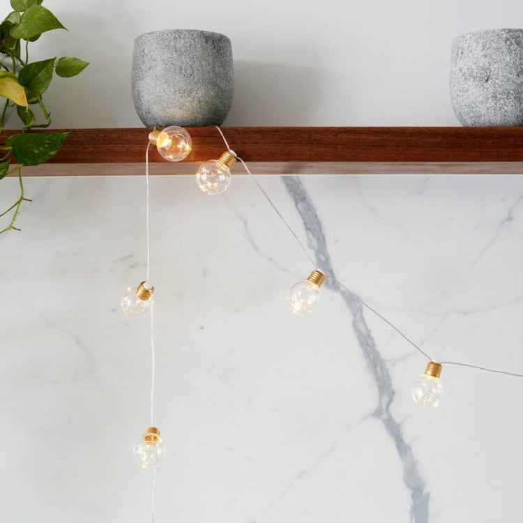 4m 10 LED G45 Filo di rame Lampadina Stringa Decorazione natalizia