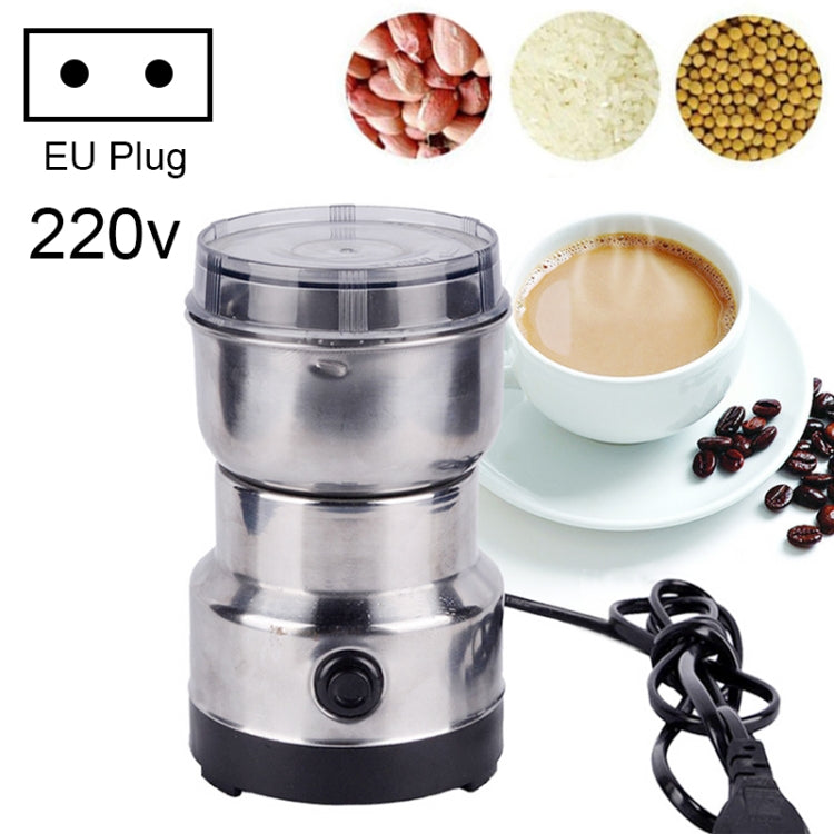Macinacaffè elettrico multifunzionale con spina europea per erbe/spezie/noci/cereali/macinazione di chicchi di caffè, Coffee Grinder, EU Plug