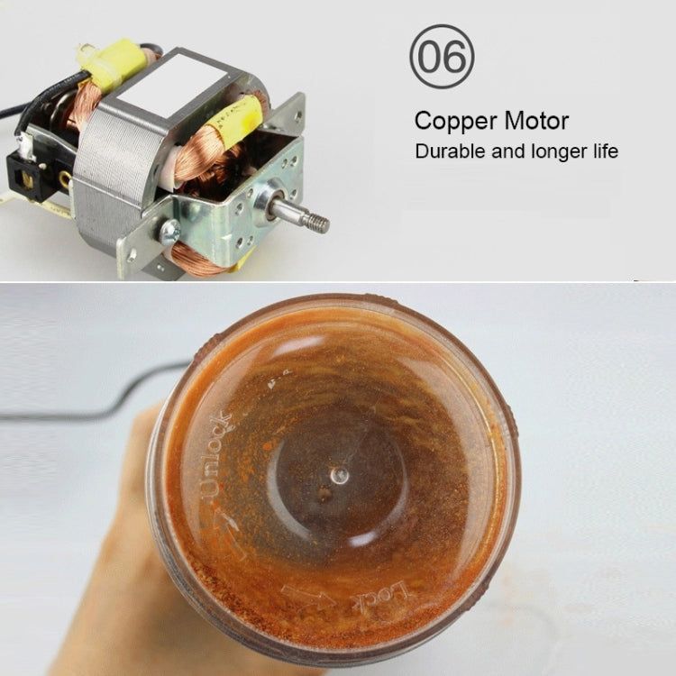 Macinacaffè elettrico multifunzionale con spina europea per erbe/spezie/noci/cereali/macinazione di chicchi di caffè, Coffee Grinder, EU Plug