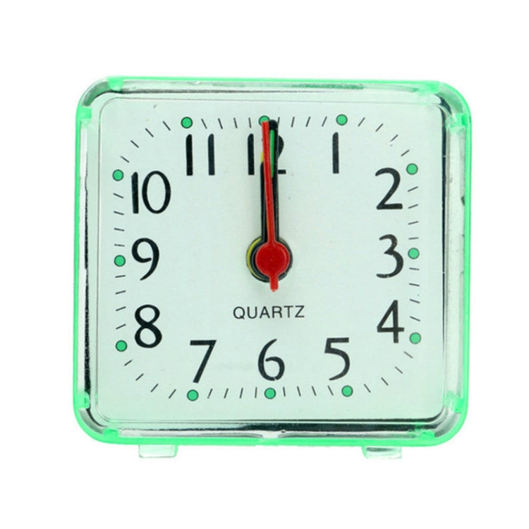 Sveglia quadrata con custodia trasparente, orologio elettronico da ufficio, da comodino, digitale compatto, per mini camera da letto