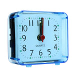 Sveglia quadrata con custodia trasparente, orologio elettronico da ufficio, da comodino, digitale compatto, per mini camera da letto
