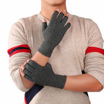 Un paio di guanti mezze dita sportivi traspiranti per l'assistenza sanitaria Guanti da pressione per artrite da allenamento per la riabilitazione, Gray S, Black Fiber S, Hemp Gray Dispensing S, Gray M, Black Fiber M, Hemp Gray Dispensing M, Gray L     ...